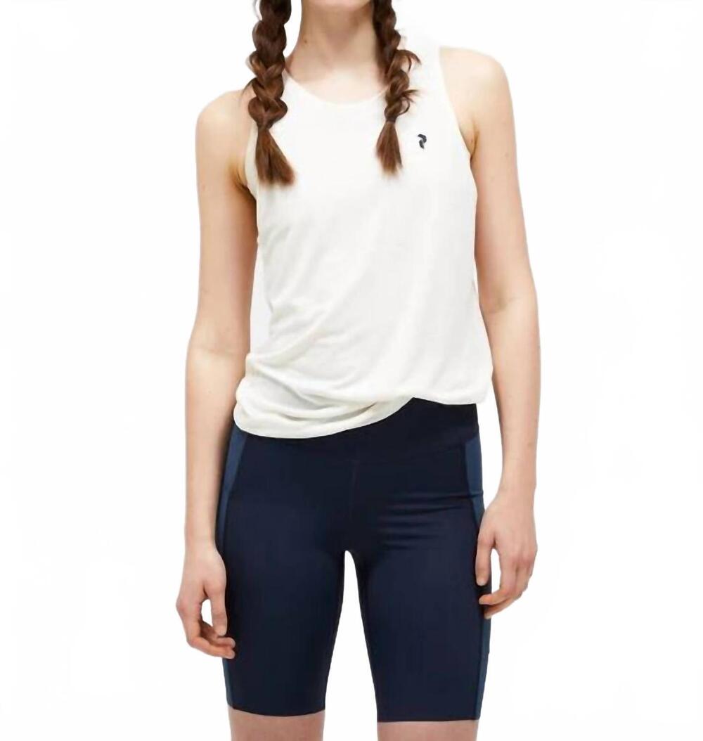 NEW PEAK PERFORMANCE delta tank top in white